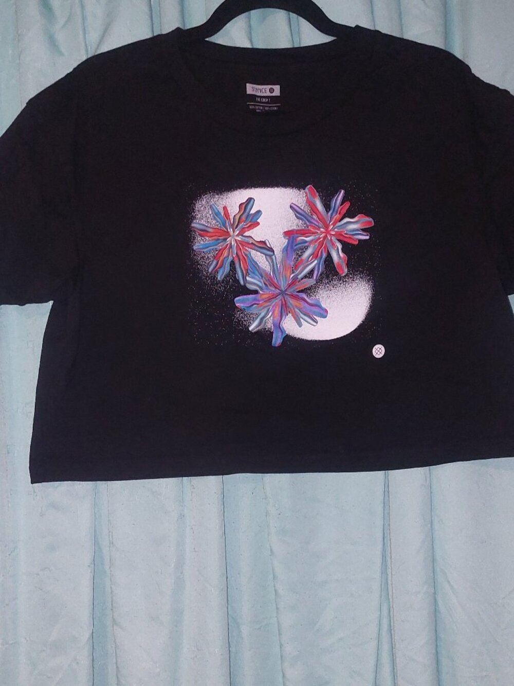 Stance Fireworks Crop Top Tee XL